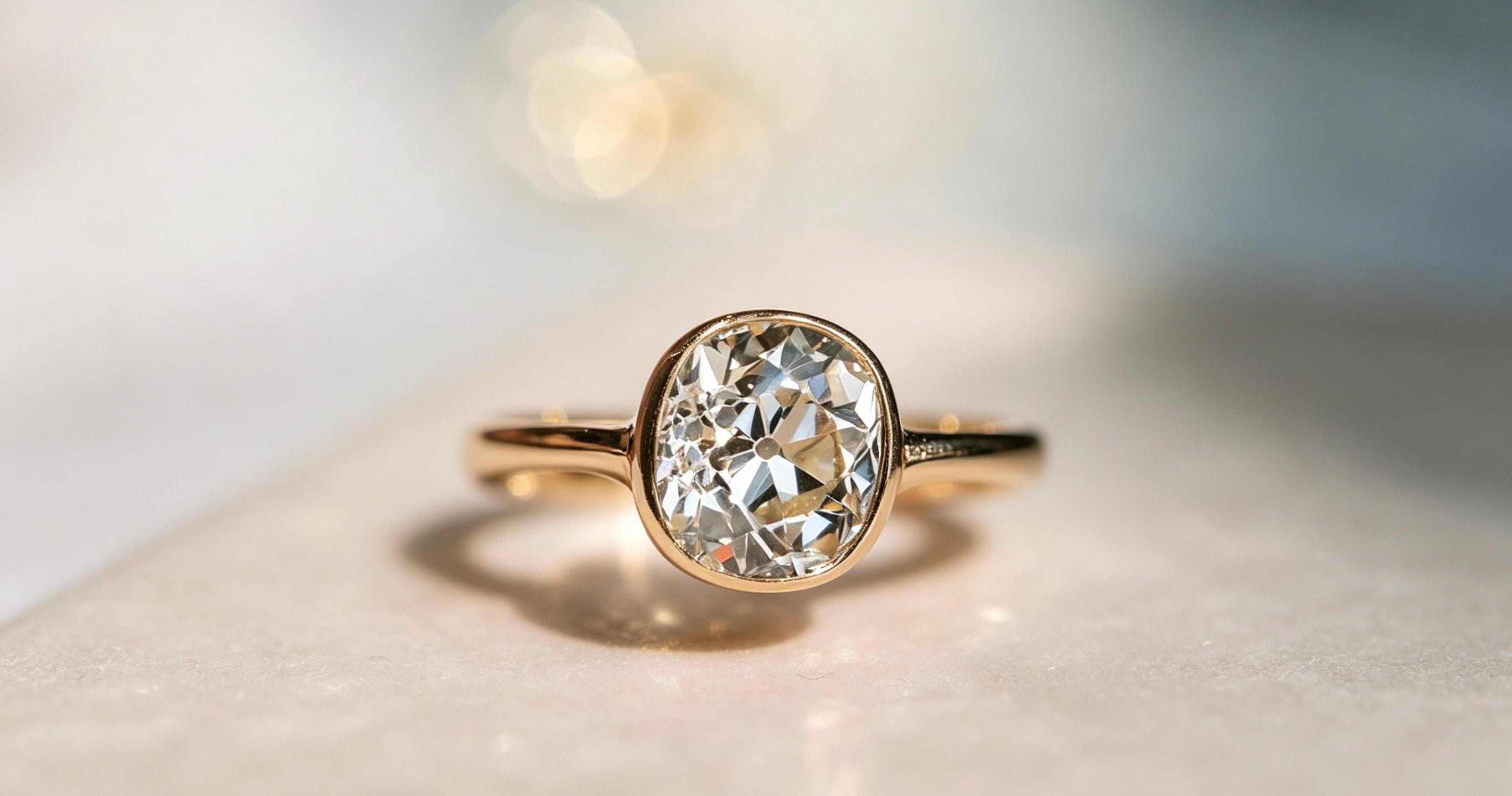Characteristics of vintage European-cut engagement rings: a timeless, romantic elegance.