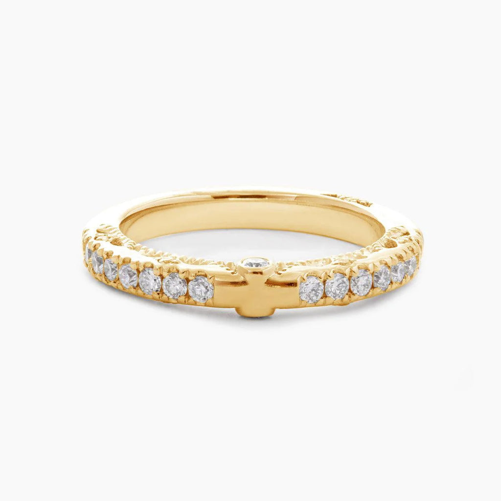 Emerald Cut Lab Diamond Double Round Prong Hidden Halo Millegrain Vintage Bridal Set — Engagement Ring with Half Eternity Band