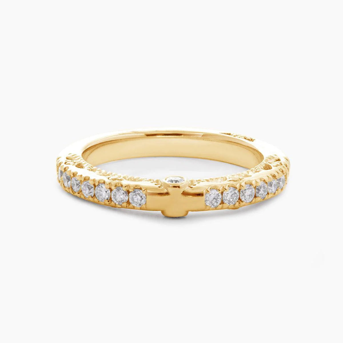 Emerald Cut Lab Diamond Double Round Prong Hidden Halo Millegrain Vintage Bridal Set — Engagement Ring with Half Eternity Band