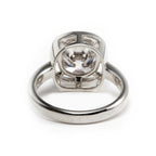 Antique Old Mine-Cut Diamond Vintage Solitaire Ring with Illusion Basket Setting